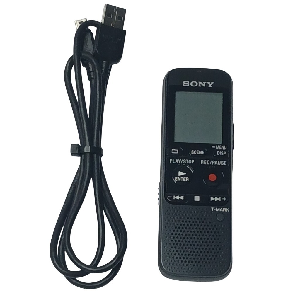 Sony IC Recorder ICD-PX333 Unisex OS Black Digital Voice Recorder USB microSD